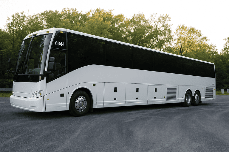 exterior of Charter Bus Rental Union coach bus